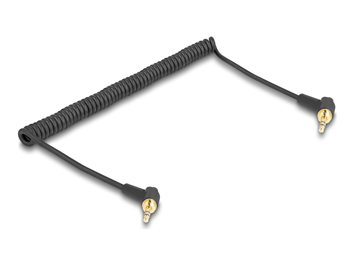 DELOCK Spiralkabel 3,5mm Klinkenstecker Vorderansicht