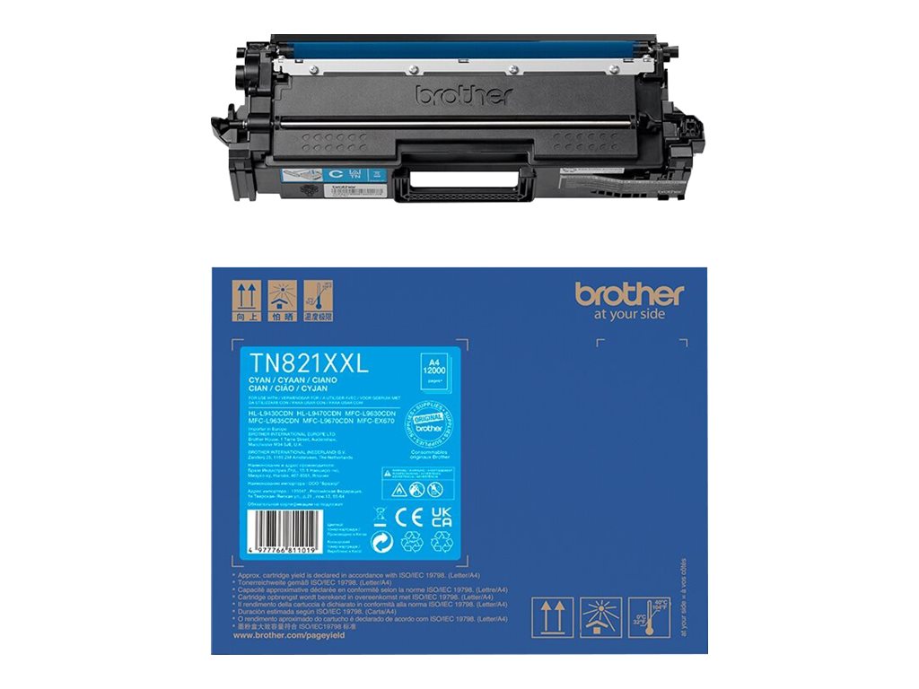 BROTHER TN-821XXLC Ultra High Yield Cyan Tonerpatrone Detailansicht
