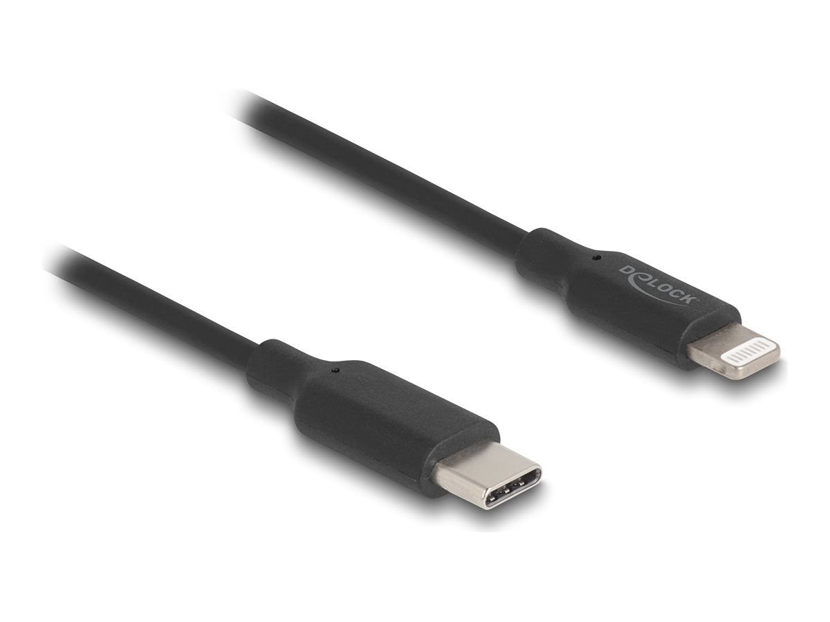 DELOCK Slim Daten- und Ladekabel USB Type-C zu Lightning 1m MFi - Vorderansicht