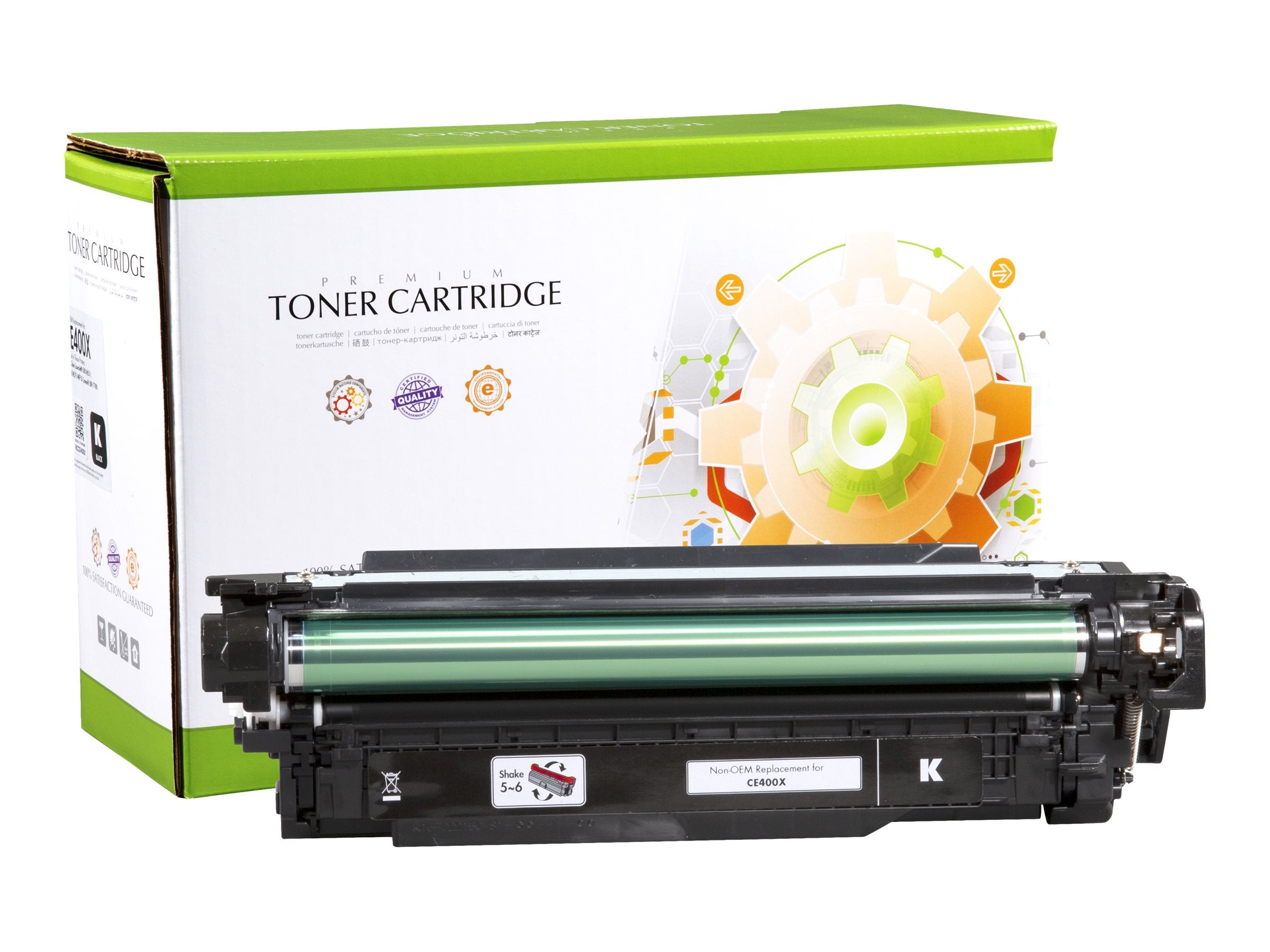 STATIC Tonerpatrone HP CE400X Vorderansicht
