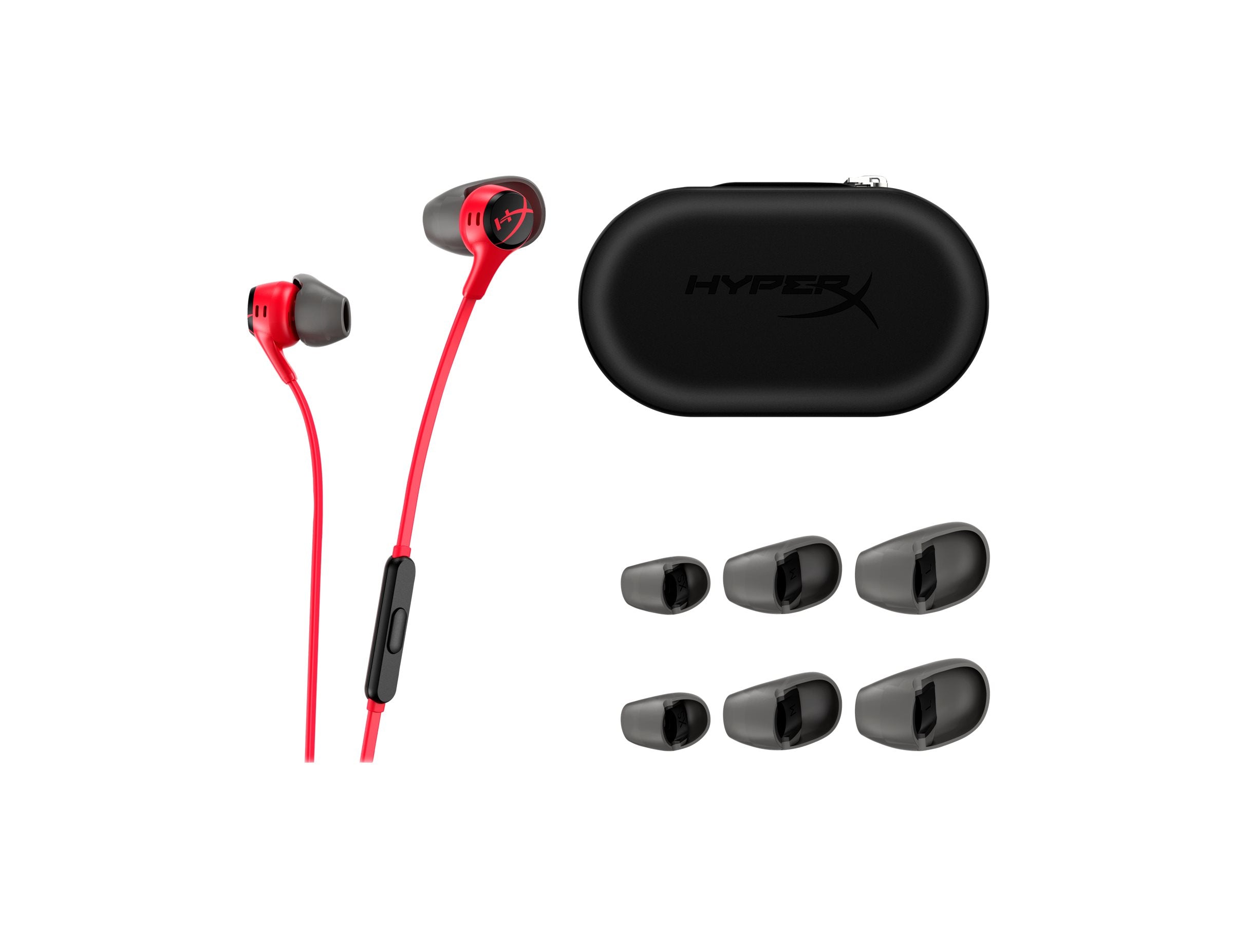 HP HyperX Cloud Earbuds II Red - Hartschalenetui