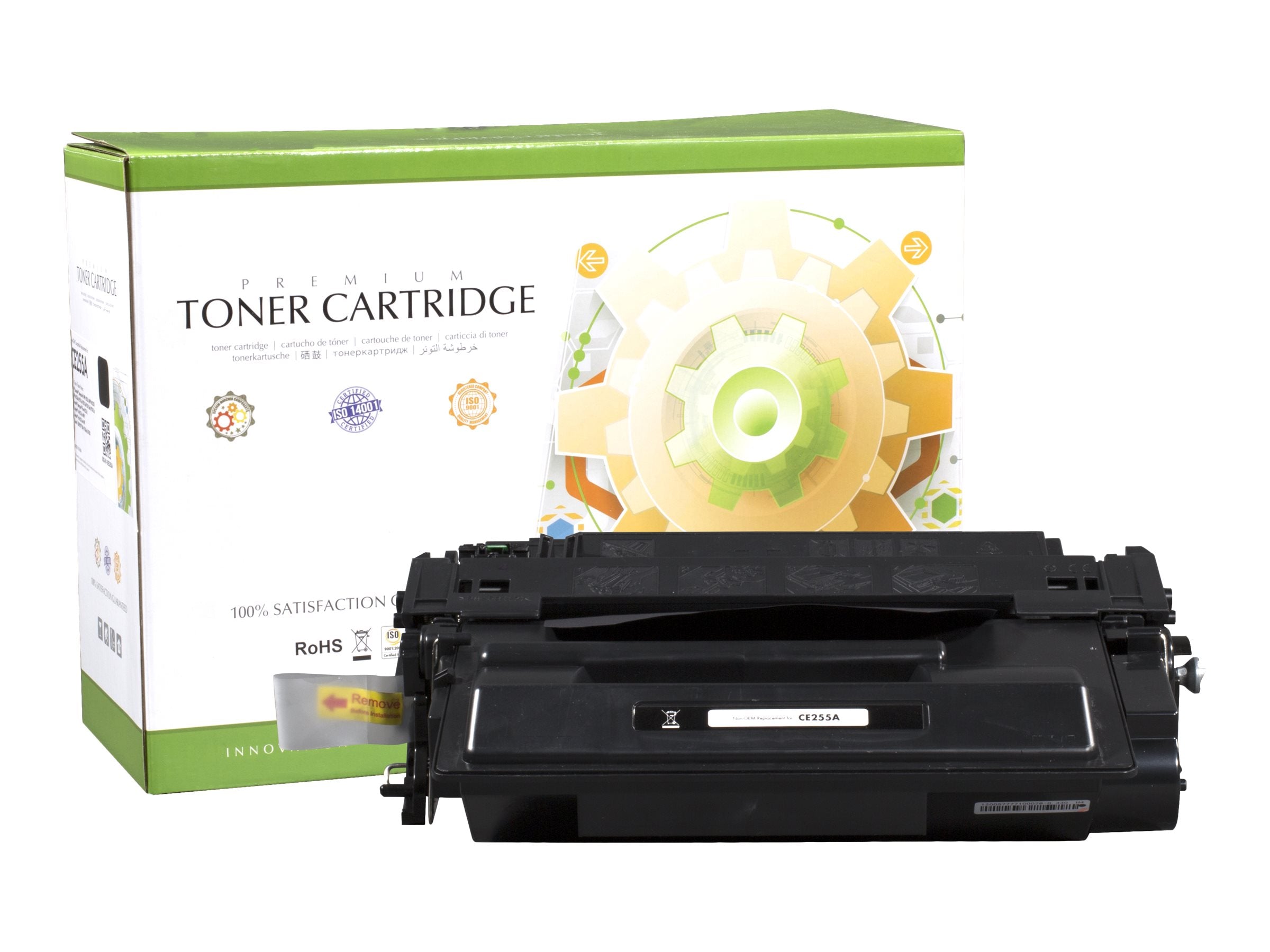 STATIC Tonerpatrone HP CE255A schwarz - Vorderansicht