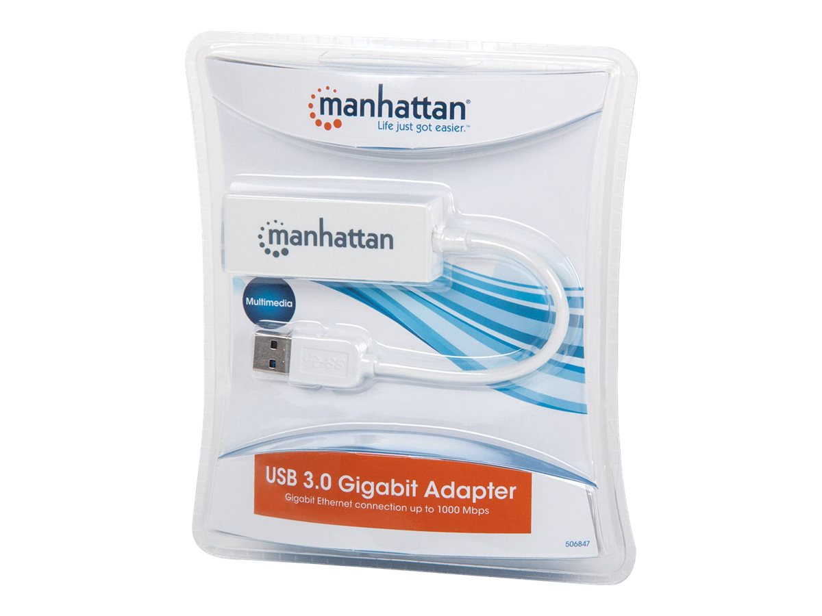 MANHATTAN USB 3.0 auf Gigabit Ethernet Adapter - Vorderansicht