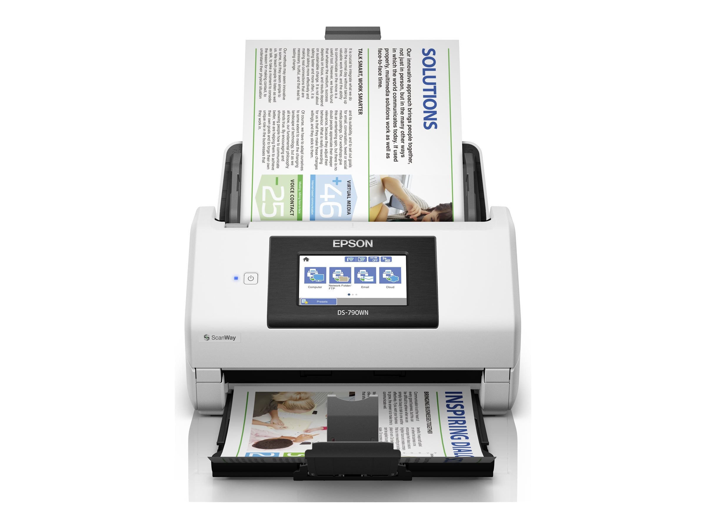 EPSON WorkForce DS-790WN A4 45ppm network scanner - Vorderansicht