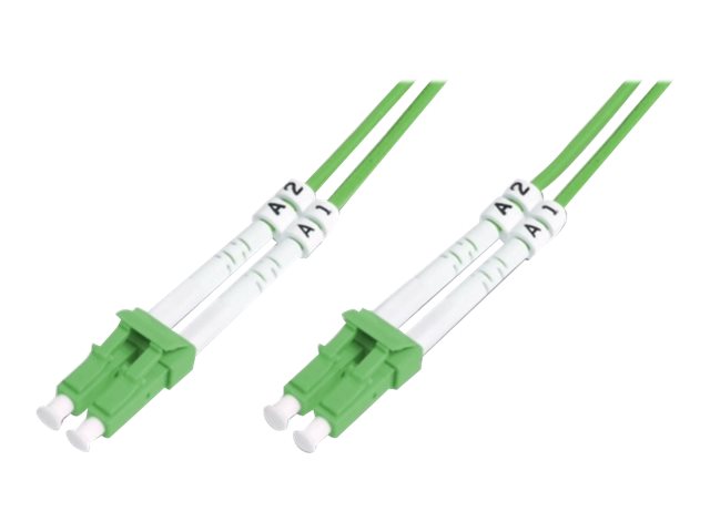 DIGITUS LWL Patchkabel Duplex LC zu LC MM OM5 50/125 10m Vorderansicht