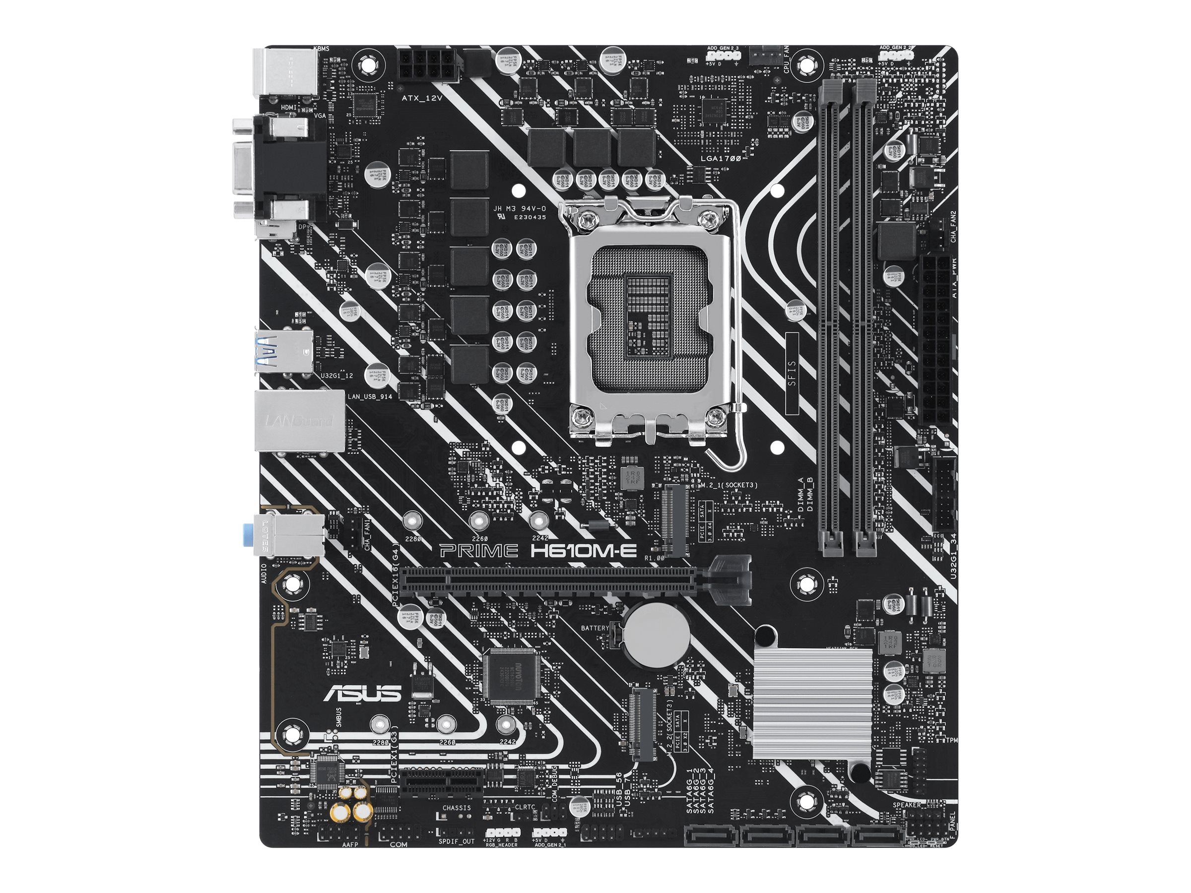 ASUS PRIME H610M-E-CSM Motherboard Vorderansicht