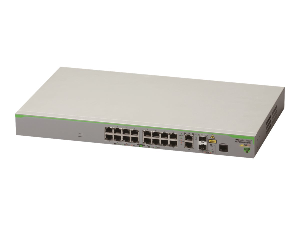 ALLIED TELESIS AT-FS980M/18PS-50 Switch Vorderansicht
