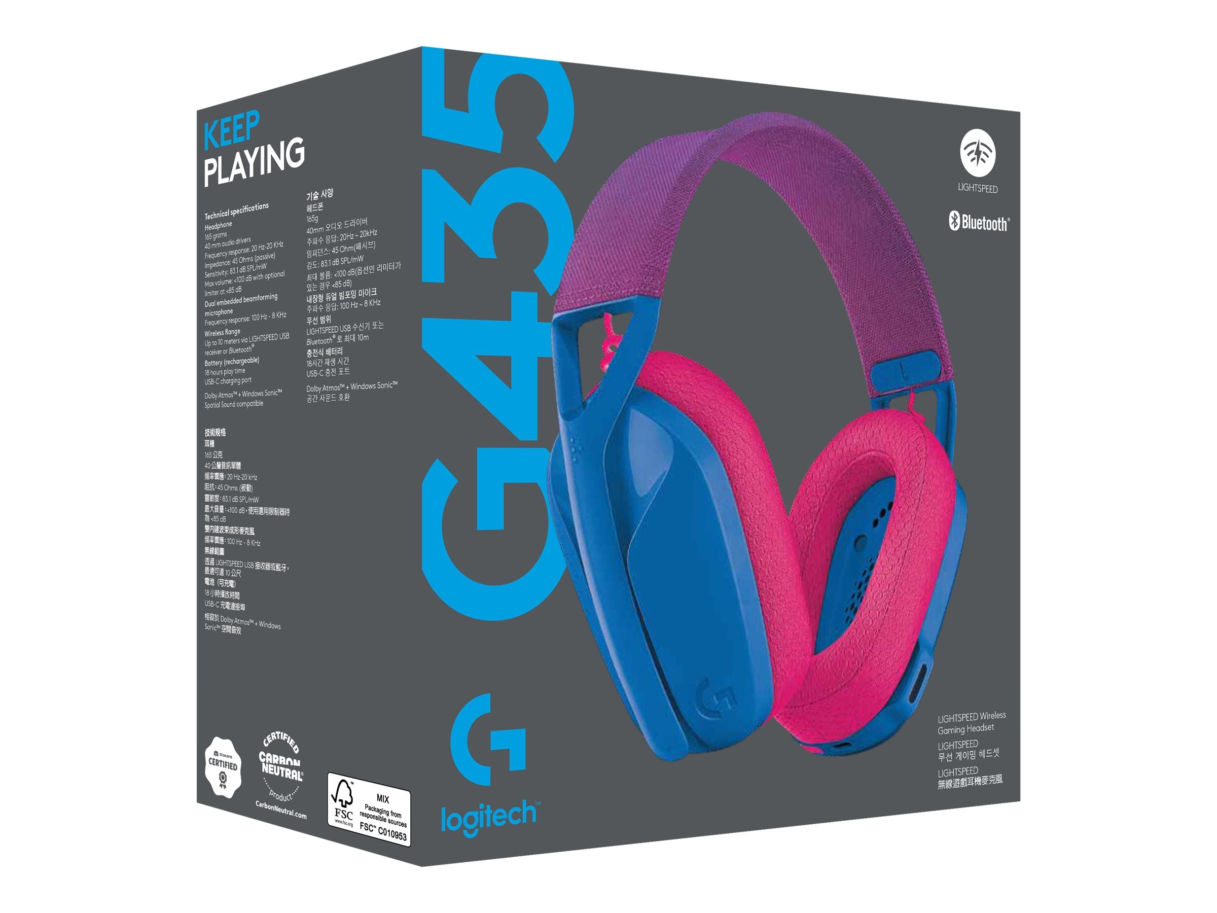 LOGITECH Lightspeed G435 Headset Detailansicht