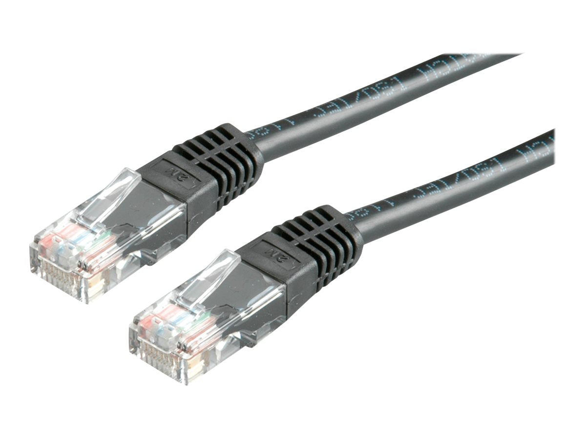 VALUE Patchkabel Kat.6 Class E UTP schwarz 1m - Verpackung
