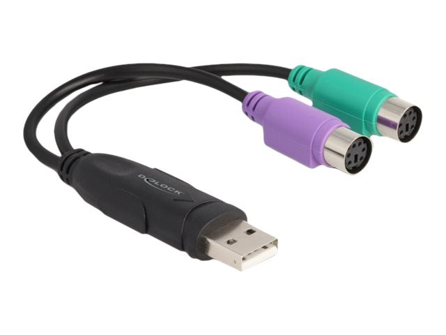 DELOCK USB zu PS/2 Adapter Vorderansicht