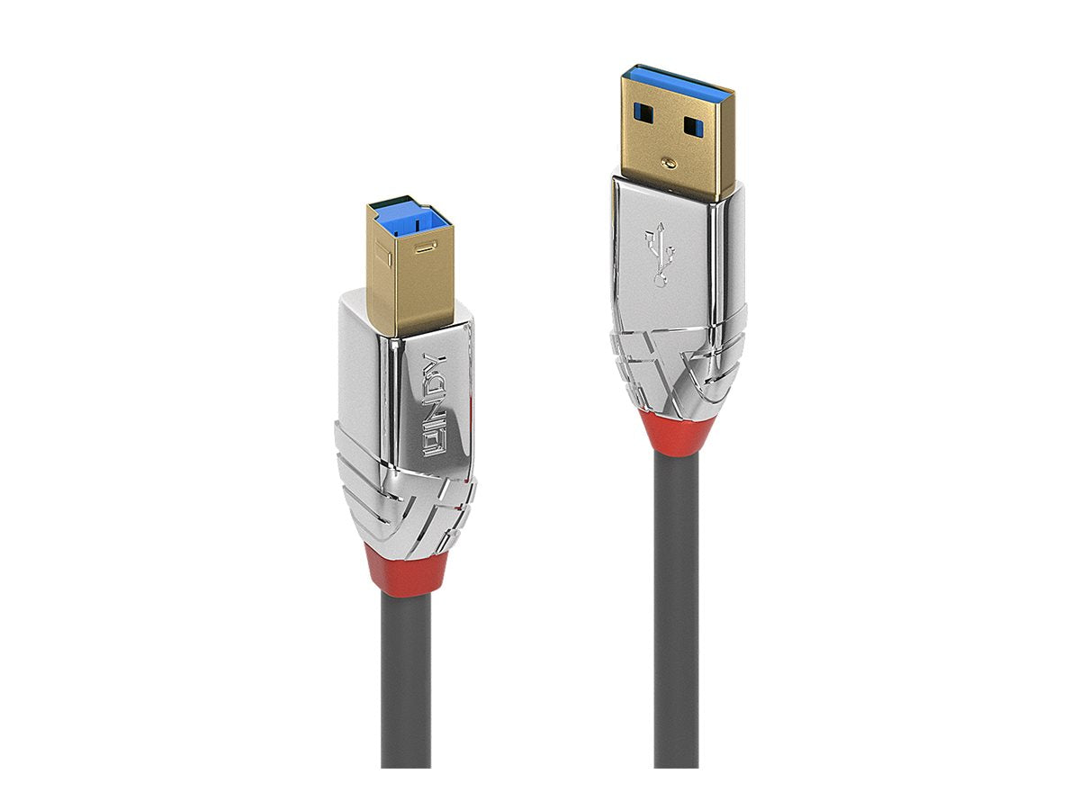 LINDY 1m USB 3.0 Typ A an B Kabel Cromo Line - Vorderansicht