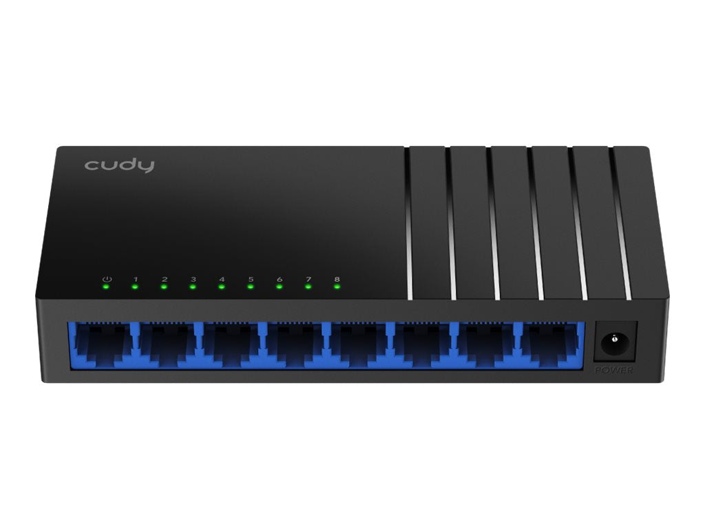 CUDY GS108D 8-Port Gigabit Switch Vorderansicht