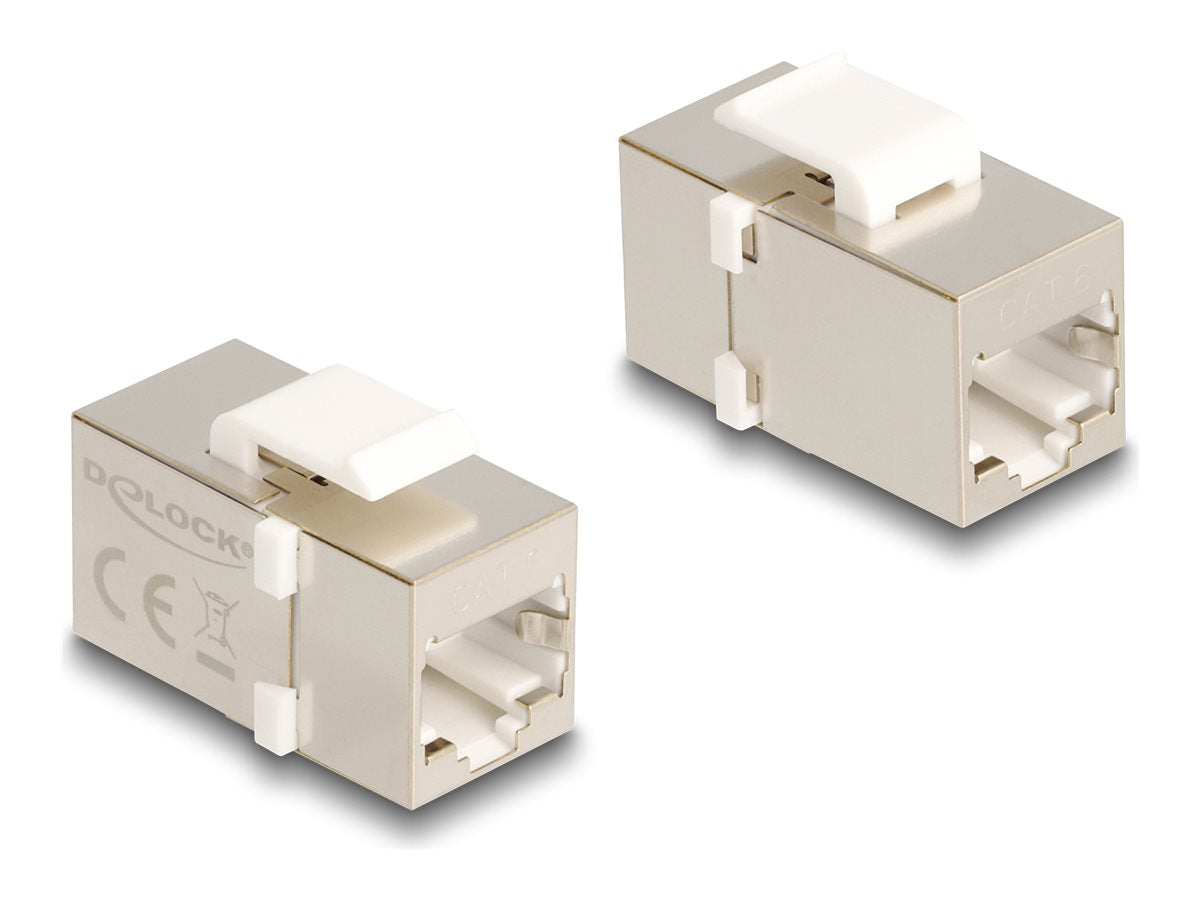 DELOCK Keystone Modul RJ45 Buchse zu RJ45 Buchse Cat.6 FTP - Vorderansicht