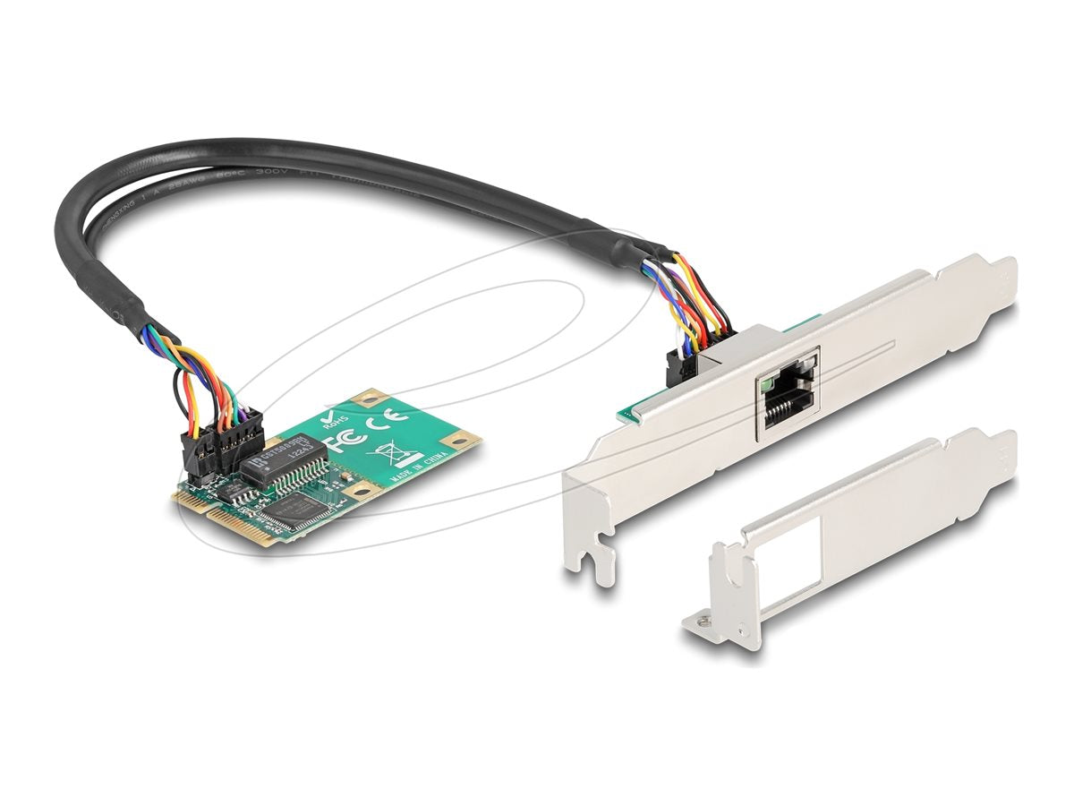 DELOCK Mini PCIe I/O PCIe full size 1 x RJ45 Gigabit LAN