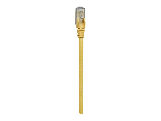 INTELLINET Netzwerkkabel Cat6 U/UTP 1m gelb Vorderansicht