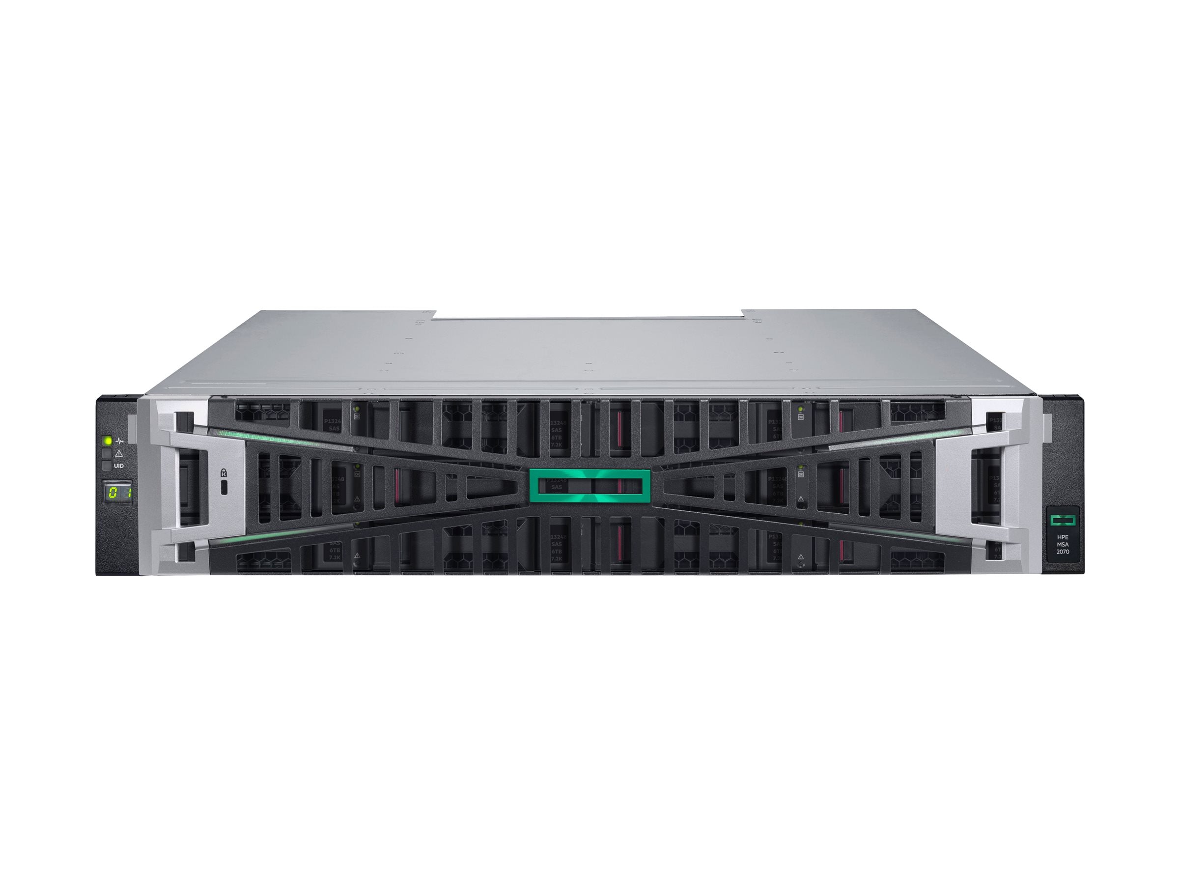 HPE MSA 2070 LFF 2x32Gb FC 4-port Controller disk-less Storage Array