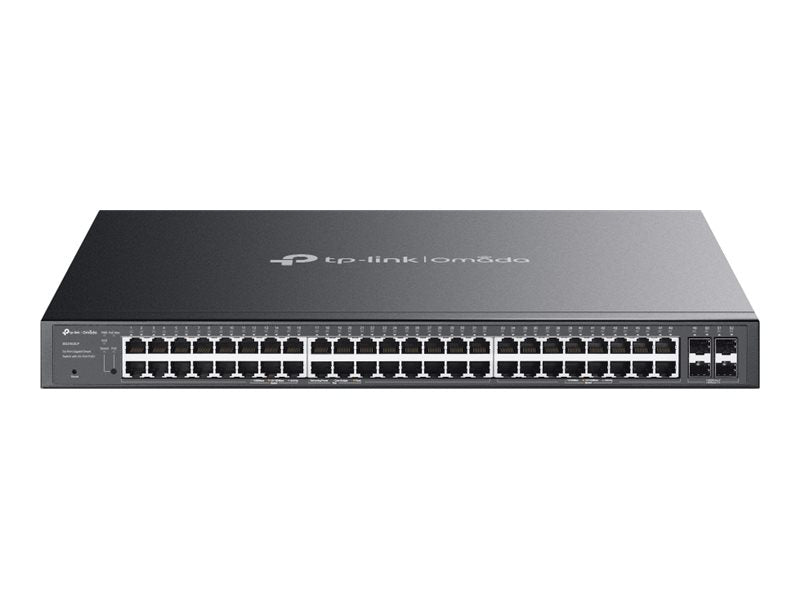 TP-LINK SG2452LP Omada 52-Port Gigabit Smart Switch 32× Gigabit 802.3af/at PoE+ 16× Gigabit non-PoE RJ45 4× Gigabit SFP 230W PoE Bud