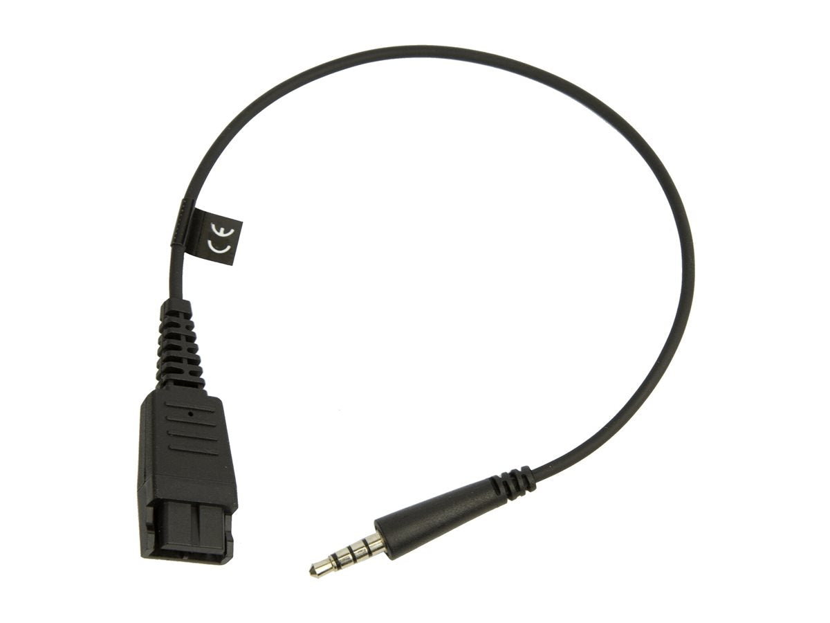 JABRA Headset Cord for Speak 410/510 Jack 3.5mm straight to QD