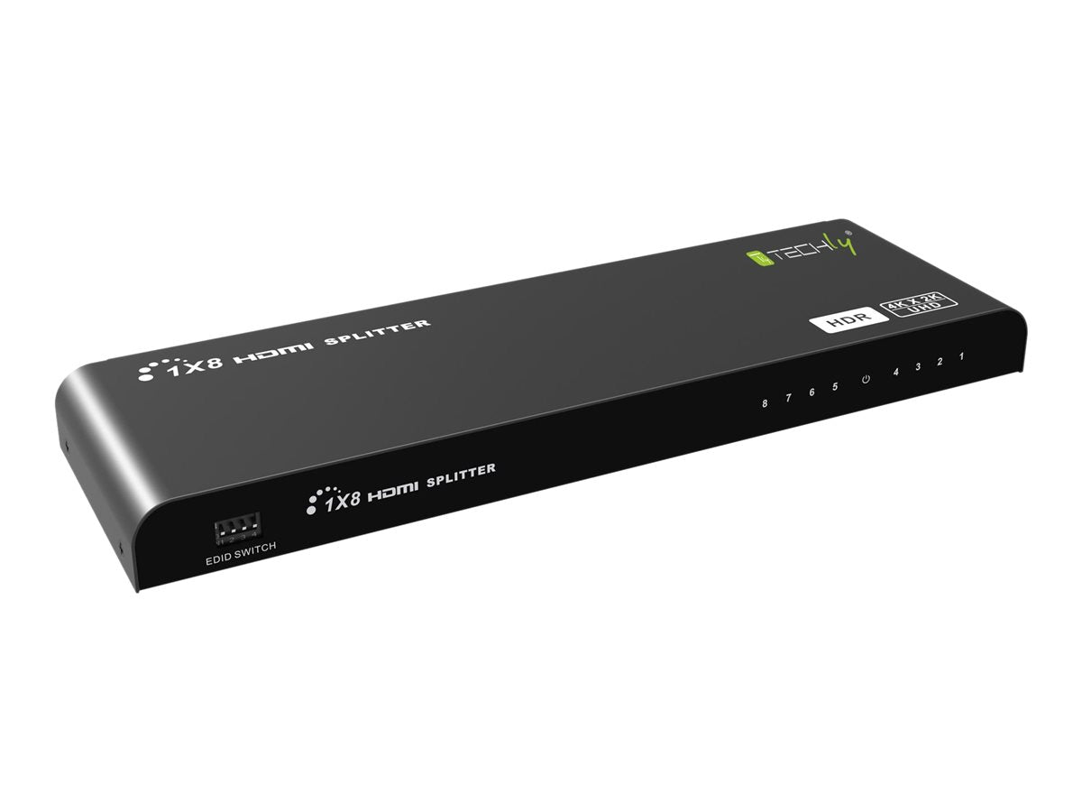 TECHLY HDMI2.0 Splitter 4K 8-Port HDR Vorderansicht