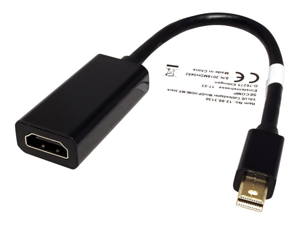 VALUE Mini DisplayPort - HDMI Adapter Mini DP ST - HDMI BU