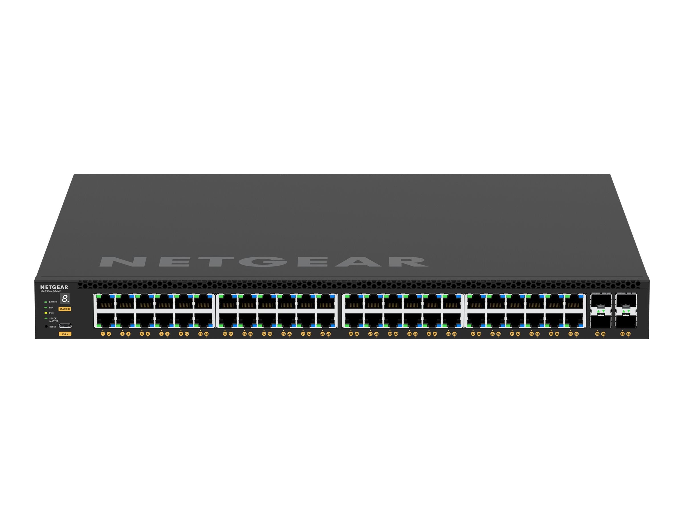NETGEAR 52PT M4350-48G4XF Managed Switch Vorderansicht