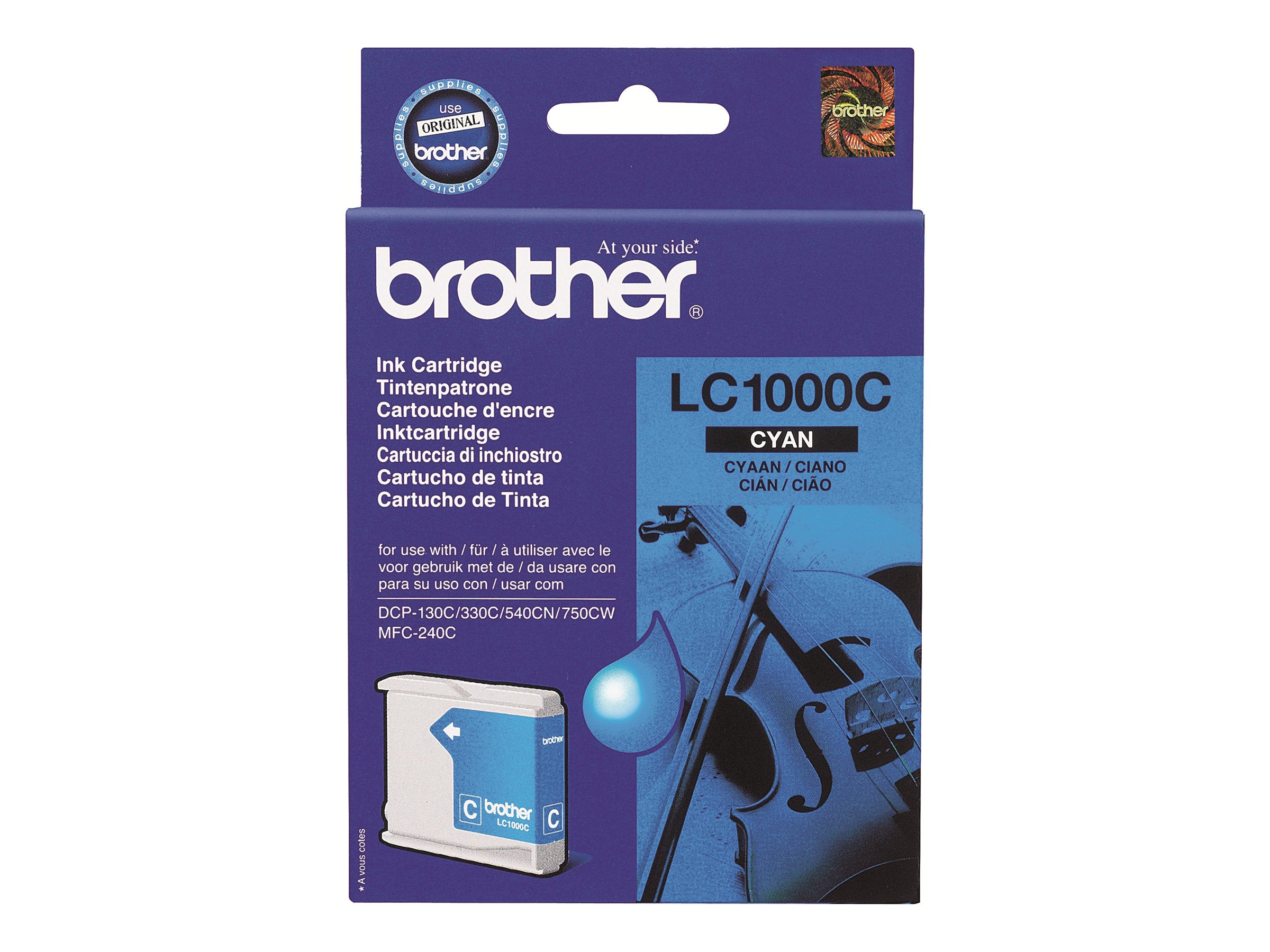 BROTHER LC-1000 Tinte cyan Vorderansicht