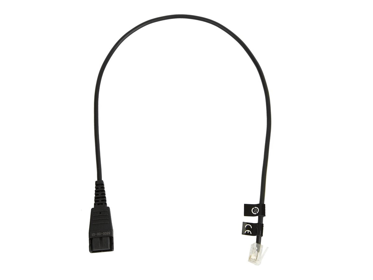 JABRA QD Cord to RJ10 straight 0.5meters standard-allocation