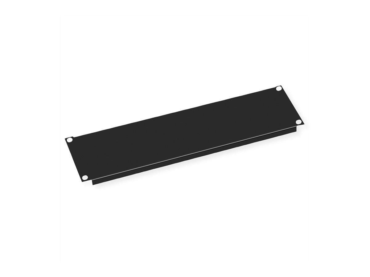 VALUE 48,26cm 19Zoll-Blindplatte 3 HE schwarz - Verpackung
