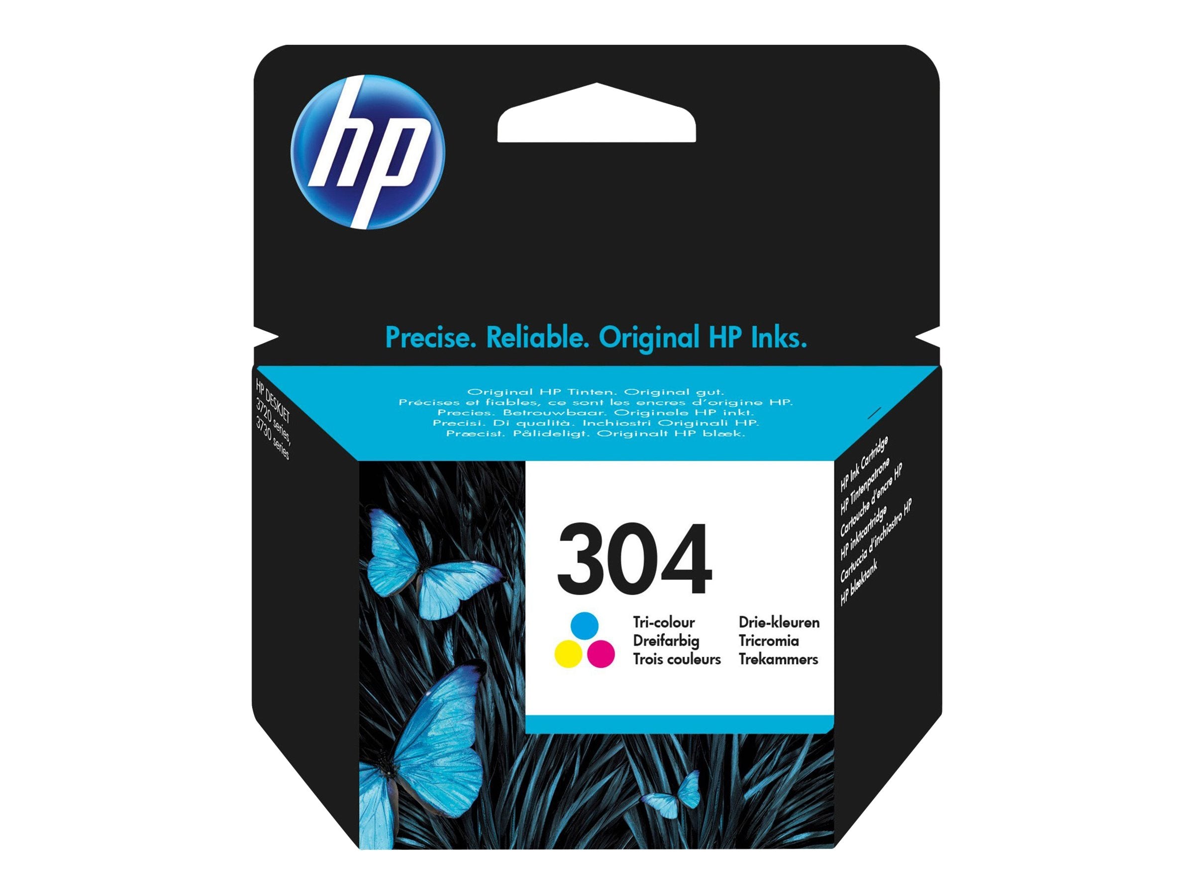 HP 304 original Tri-color Ink cartridge N9K05AE UUS Verpackung