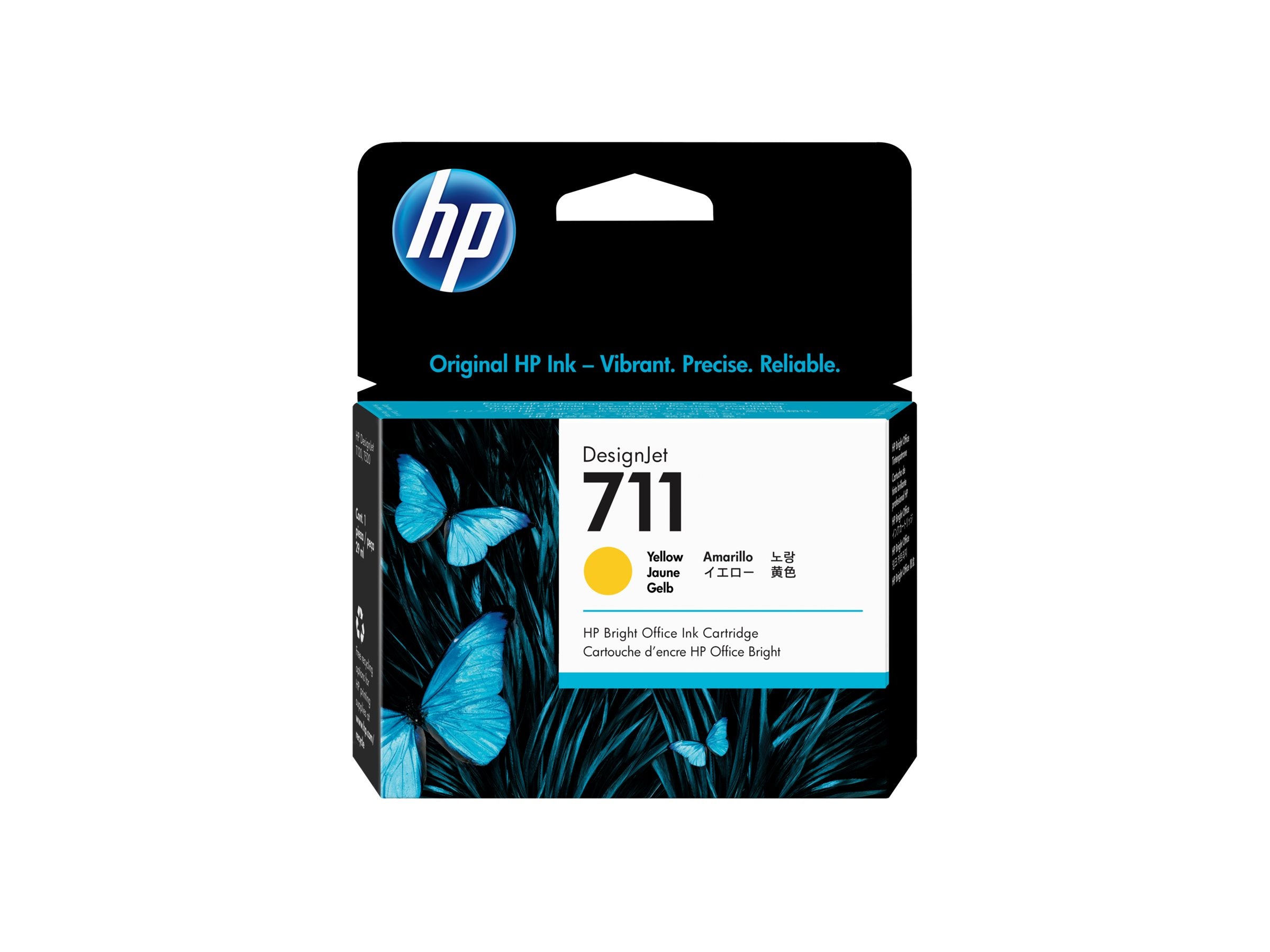 HP 711 Original Tinte gelb Detailansicht