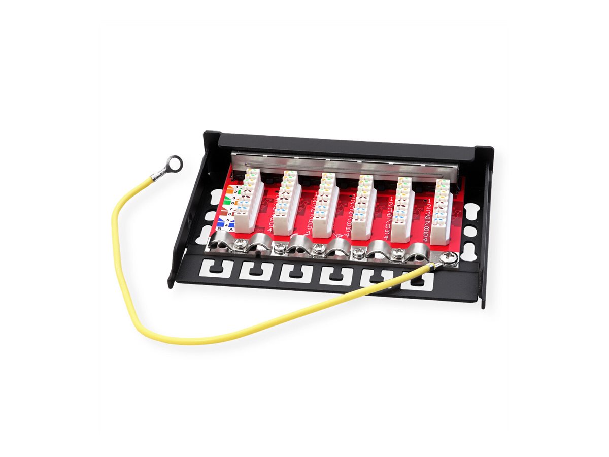 ROLINE Mini-Patchpanel Kat.6A Vorderansicht