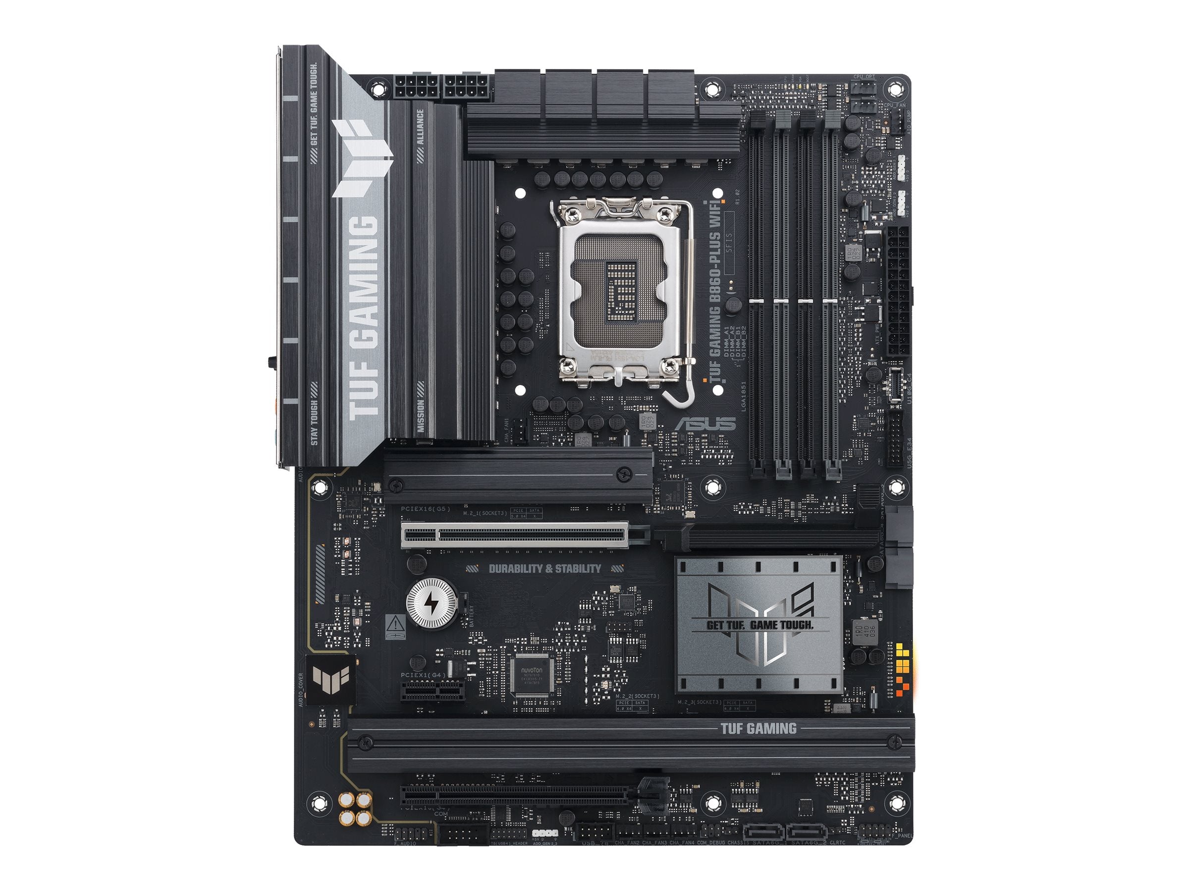 ASUS TUF GAMING B860-PLUS WIFI Motherboard Vorderansicht