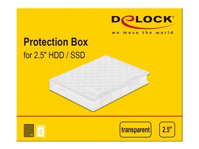 DELOCK Schutzbox für 6,35cm 2,5Zoll HDD/SSD Detailansicht