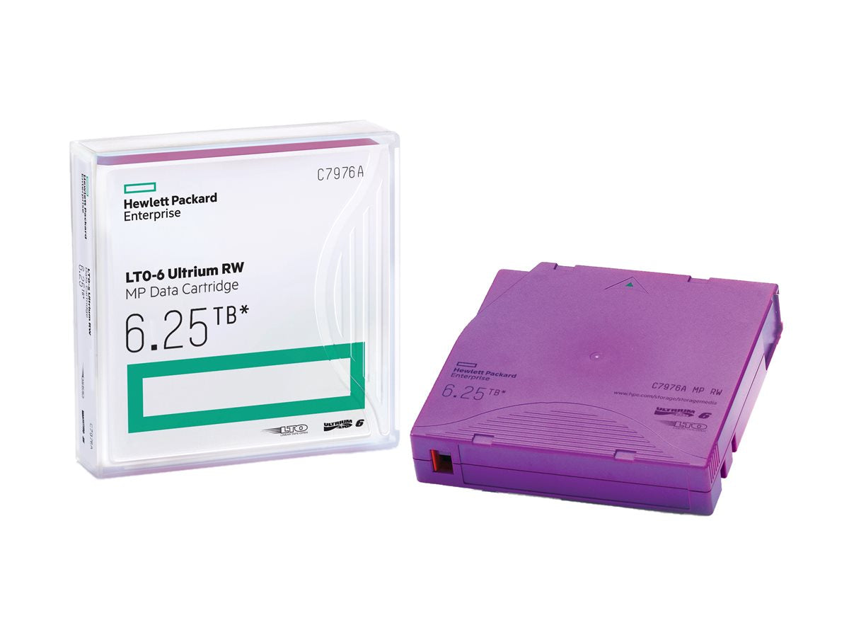 HPE LTO Ultrium 6 6,25TB Kassetten Vorderansicht