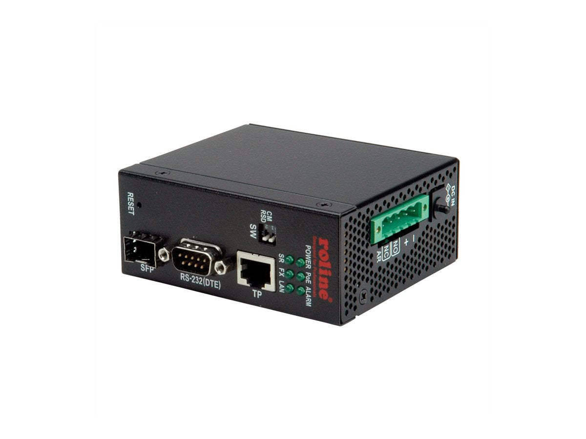 ROLINE Industrie Konverter Ethernet - Seriell RS232 Vorderansicht