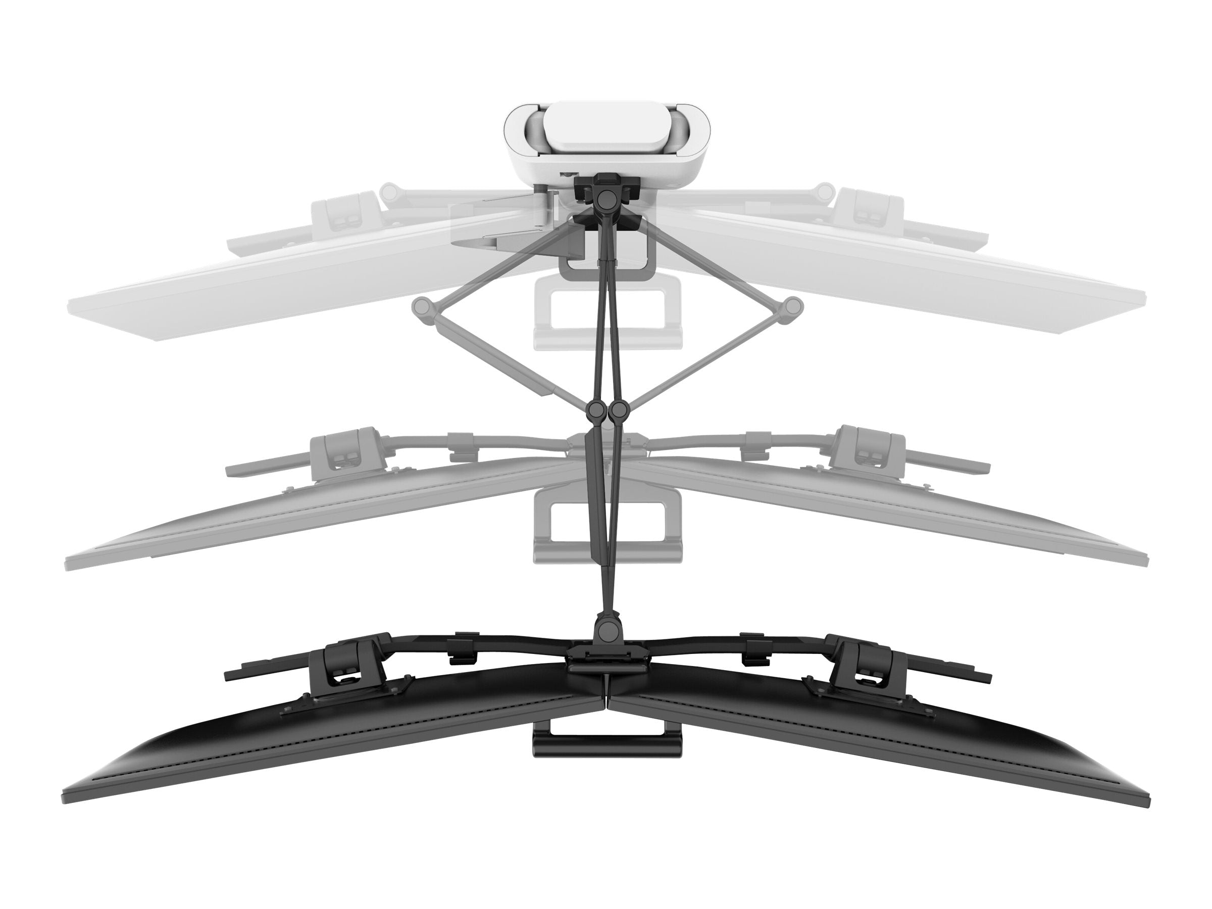 Vorderansicht der ERGOTRON TRACE Dual Monitorhalterung