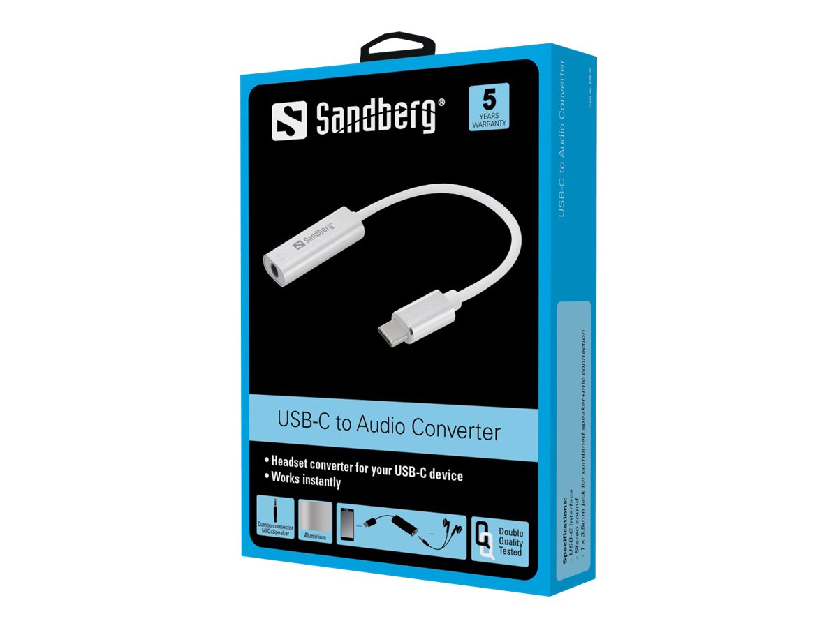 SANDBERG USB-C Audio Adapter Verpackung