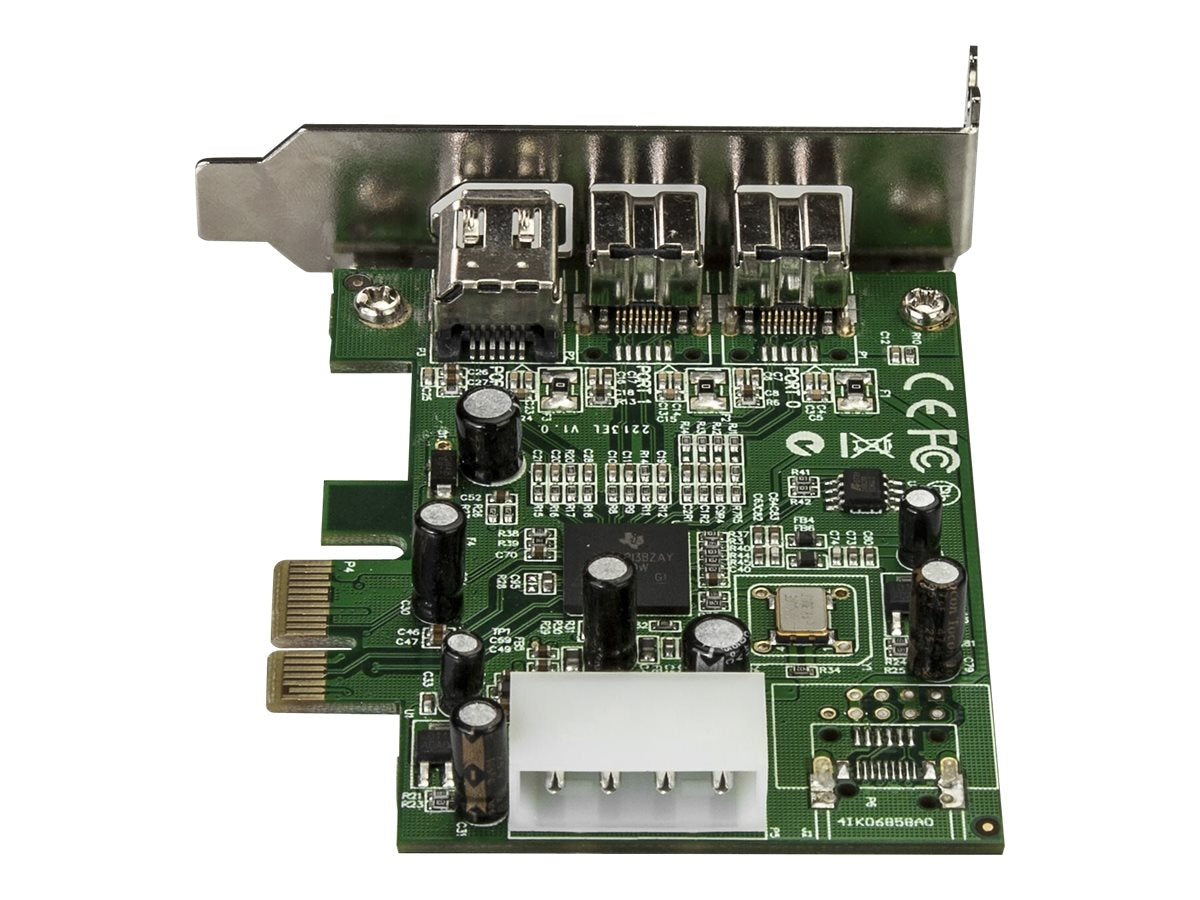 STARTECH.COM 3 Port 800+400 FireWire PCI Express Schnittstellen Combo Karte - Vorderansicht