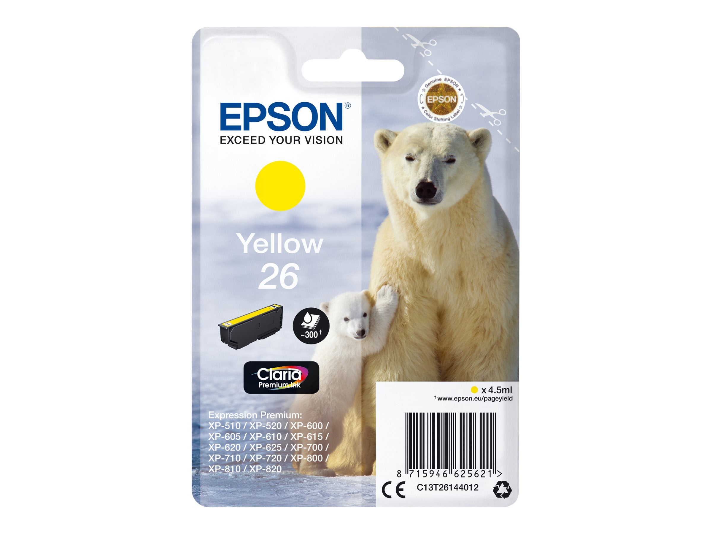 EPSON 3LB 26 Tintenpatrone Gelb Verpackung