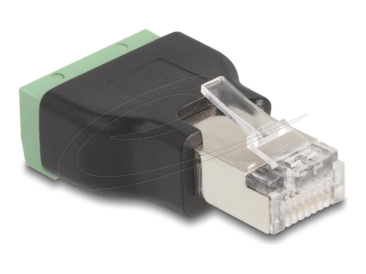 DELOCK RJ45 Stecker zu Terminalblock Adapter 4 Pin - Vorderansicht