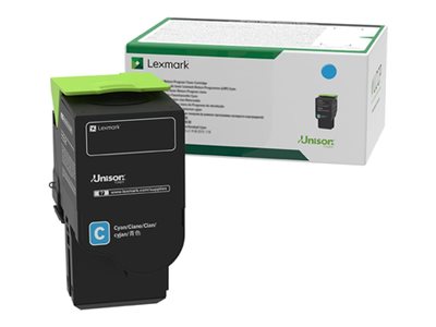 LEXMARK 78C1UC0 Rückgabe-Tonerkassette Cyan Vorderansicht
