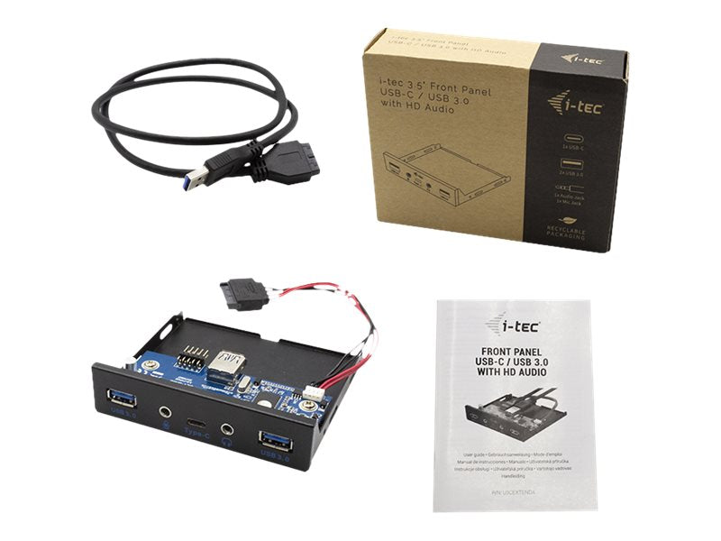 I-TEC USB-C/USB 3.0 Internal Front panel Vorderansicht