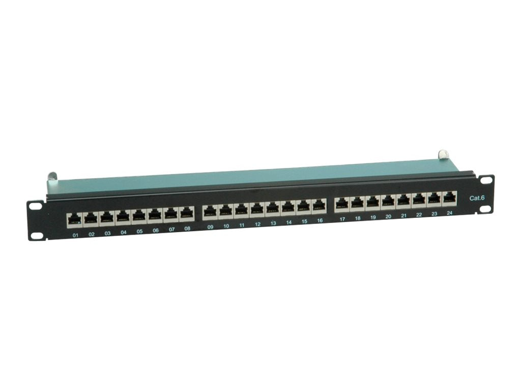 VALUE Kat.6 Class E 48,26cm 19Zoll-Patchpanel Vorderansicht