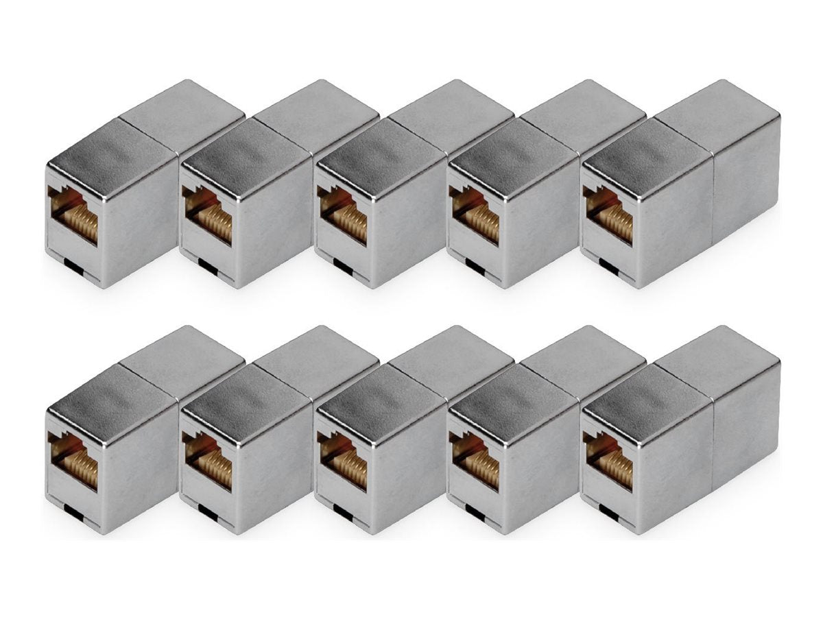 DIGITUS CAT 5e Modular Coupler shielded RJ45 to RJ45 Vorderansicht