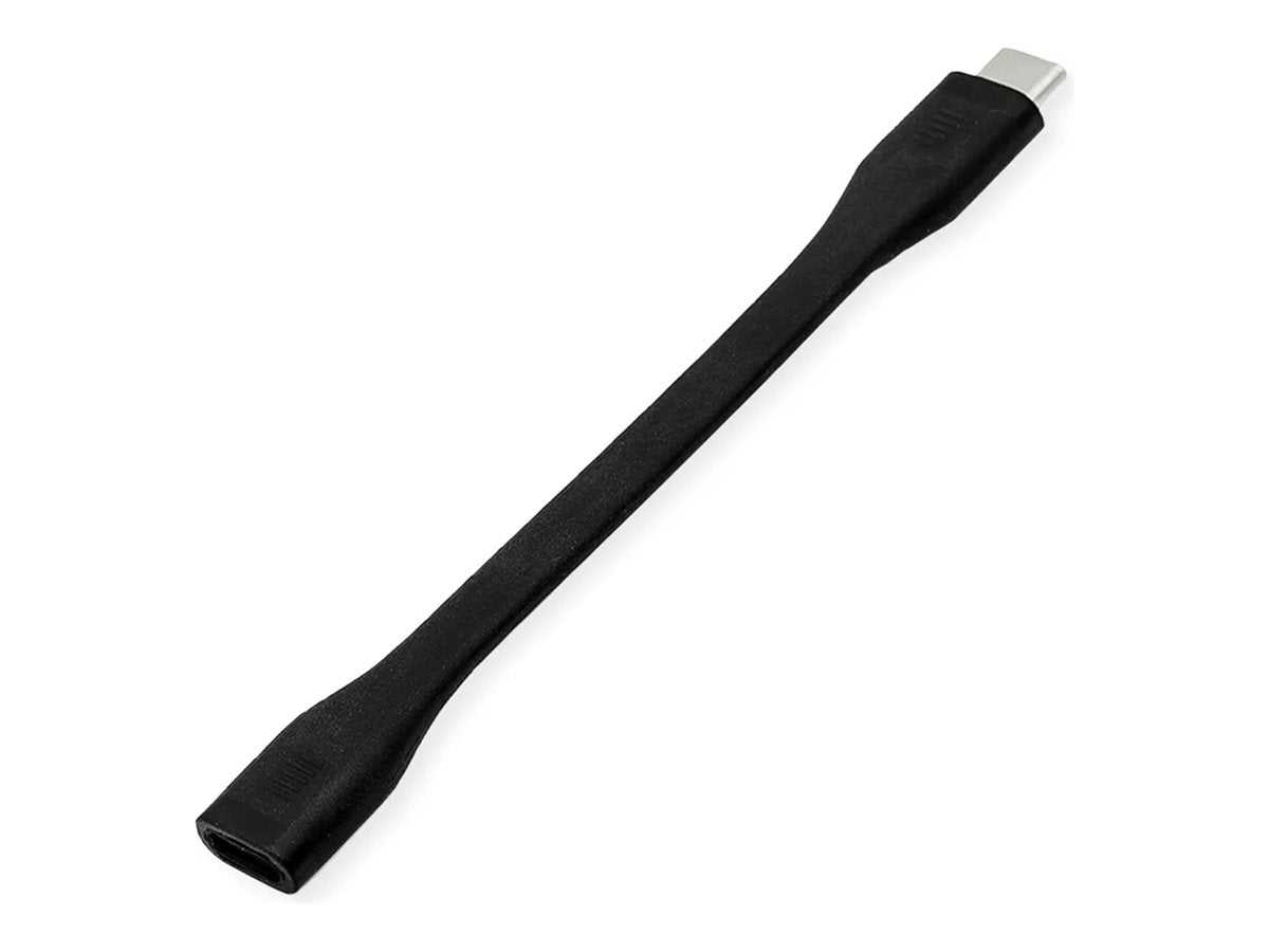 ROLINE USB4 Gen3x2 Kabel Emark Flach C-C ST/BU 40Gbit/s 100W Vorderansicht