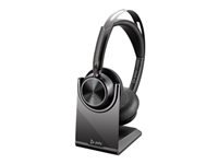 HP Poly Voyager Focus 2 USB-C Bluetooth Headset +USB-C/A Adapter +Charging Stand SmartBuy