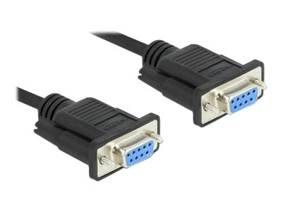 DELOCK Seriell Kabel RS-232 D-Sub 9 Buchse zu Buchse Nullmodem 5m - Detailansicht