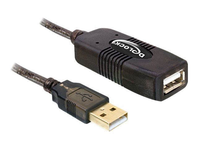 DELOCK Kabel USB 2.0 Verlängerung aktiv 15m Vorderansicht