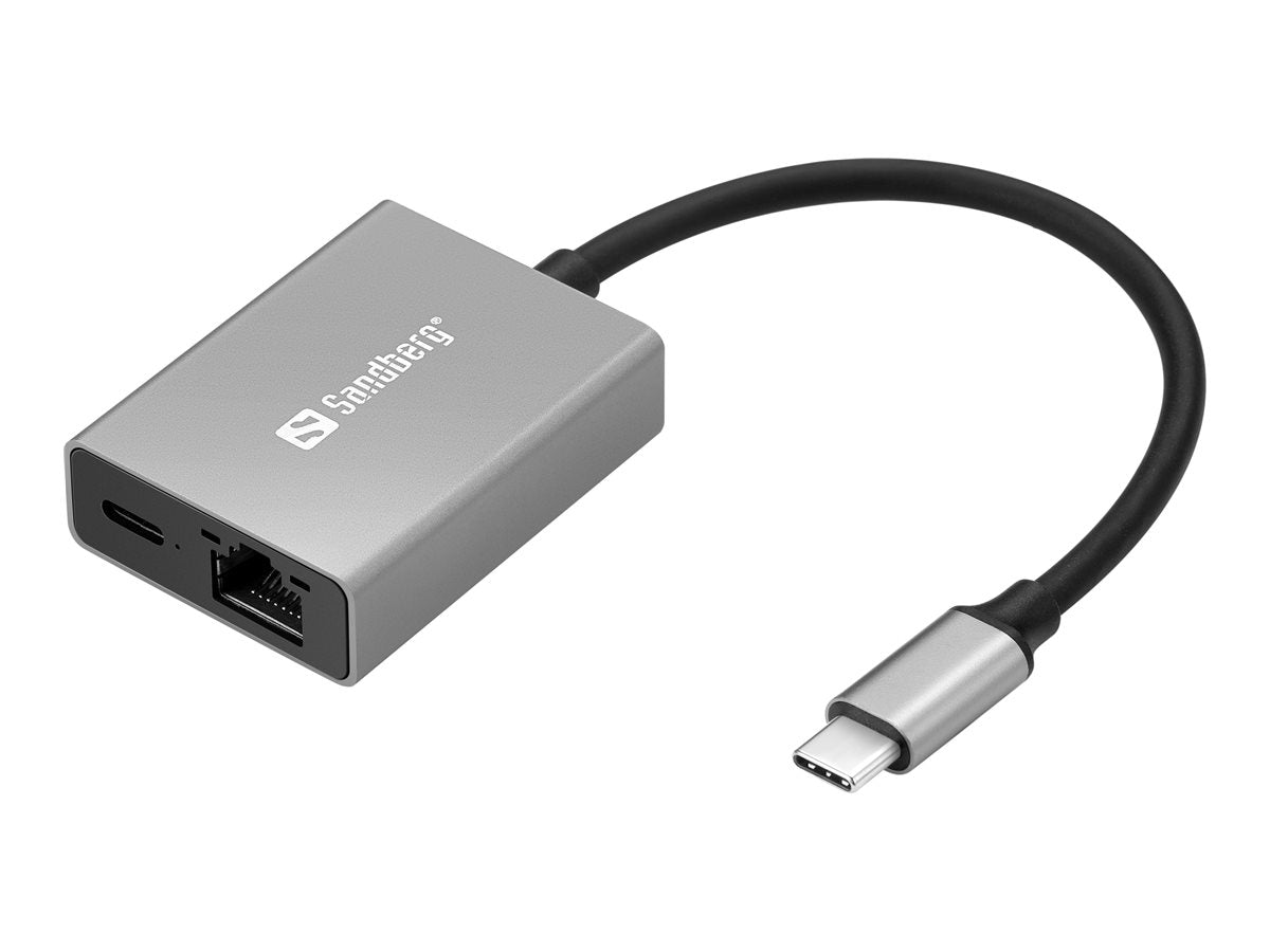 SANDBERG USB-C Gigabit Adapter PD100W Vorderansicht