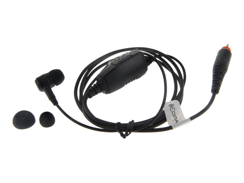 COPACKS Hörsprechgarnitur passend für Motorola CLP446e/ CLPe-Serie mit Ohrhörer und Inline-PTT